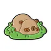 Estilo de Dibujo Animado Juguetón Capibara Insignia de Capibara Exquisito Patrón de Sandía Estanque de Loto Rana Broche de Verano Pequeño Regalo