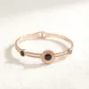 Joyería Transfronteriza Europea y Americana Mariposa Retro Acero Inoxidable Joyería de Mano Lujo Ligero Alta Calidad Pulsera de Acero de Titanio Incrustada con Diamantes para Mujer