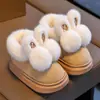 Zapatos de Algodón para Niños Modelo Nuevo 2026, Pantuflas Gruesas Cálidas de Algodón Cómodas para Invierno en Interiores y Exteriores para Niños Mayores y Pequeños