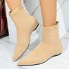 Botas Delgadas de Punta Elegantes y Modernas, Botines, Nuevo Estilo Otoño/Invierno 2025, Botas Elásticas Versátiles para el Uso Diario Casual que Adelgazan