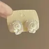 Brincos de Flor Camadas Estilo Férias Dopamina Moda Retrô Simples Versátil Brincos de Nicho High-End para Mulheres