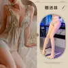 Noche Sexy Camisón con Abertura Sexy Pijama Ropa Interior Sexy Tentación Hueco Tirante Transparente Ropa de Casa