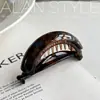 Pinza para Cola de Caballo Alta Simple Elegante de Ácido Acético Coreano Pinza para el Cabello de la Parte Posterior de la Cabeza Adorno para el Cabello Pinza de Plátano Retorcida Pinza Horizontal Pinza Superior