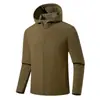 Chaqueta deportiva versátil de moda para exteriores para hombre y mujer, sudadera con capucha de caparazón blando para pareja 69-532AB