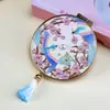 Fabricante Espejo de Mano Pequeño Fresco Espejo de Maquillaje Celebridad de Internet Panda Souvenir Cultural y Creativo de Xi'an Artesanías de Viaje Venta al por Mayor