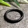 Pulseira de Contas em Formato de Pastilha de Sândalo Natural Rosário Budista Pulseira Masculina e Feminina Sândalo Material Antigo Pulseira Estilo Étnico da Moda