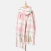 Cachecol Xadrez Estilo Europeu e Americano para Mulheres, Primavera e Outono, Mohair de Alta Qualidade, Estilo Britânico, Estilo Acadêmico, Longo, Grosso, Quente, Protetor de Pescoço para Casais