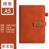Cuaderno A5 con Grabado para Uso de Oficina, Registros de Reuniones, Bloc de Notas de Cuero Suave Engrosado, Personalización de Cuaderno de Negocios
