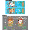 Decoraciones Navideñas Pegatinas de Vidrio Amazon Transfronterizas Pegatinas Navideñas Papá Noel Alce Muñeco de Nieve Pegatinas Estáticas