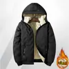 Social Factory Chaqueta de Algodón con Capucha Nueva Otoño e Invierno Chaqueta de Algodón para Hombre con Capucha Casual Chaqueta de Terciopelo Cálida Chaqueta de Algodón Ultrasónica