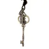 Pingente de Chave Simples em Liga de Metal Estilo Retrô Artístico Colar de Couro Joias de Moda Personalizadas Acessório Criativo de Celebridade da Internet