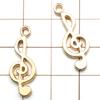 Amazon Más Vendido Nuevo Aleación de Oro Kc Colgante de Instrumento Musical Colgante Pulsera DIY Collar Accesorios de Joyería