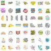 50 novos adesivos de grafite com texto inspirador adesivos de texto criativos adesivos decorativos à prova d'água para copo bagagem