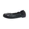 Sapatilhas retrô francesas, sapatos baixos femininos de bico redondo com laço, mocassins versáteis, sapatos femininos plus size