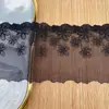 Encaje Malla Borde de Encaje Bordado por Computadora Seda de Leche Accesorios para Ropa de Mujer Malla Bordado Encaje Fabricante Mayorista