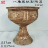 Vasijas de Cerámica Estilo Antiguo para Vino, Ollas, Jarras, Botellas de Fondo Puntiagudo, Tazones de Cerámica, Ollas de Cerámica de Colores con Patrón de Danza, Artículos Decorativos, Cerámica Negra Majiayao