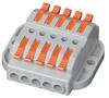 Conector de Cable de Una Entrada Dos Salidas Conector Sin Soldadura Terminal de Empuje Pct Bloque de Terminales Tipo Empuje Núcleo de Cobre Enchufe de Interruptor Tipo Plug-In