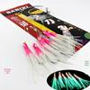 Pesca do mar hairtail anzol de corda simulação lula corda anzol UV fluorescência ultravioleta atrair peixes também faca anzol corda luminosa anzol com anzol