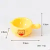 Novo Urso de Manteiga Fofo Louça Realista Casa de Bonecas em Miniatura DIY Mini Prato de Jantar Torrada Comida Brinquedo Pequeno Ornamento