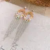 Pendientes de gota con incrustaciones de diamantes transfronterizos europeos y americanos, pendientes de lujo de alta gama, accesorios para orejas de moda de nicho, venta al por mayor desde fabricante de Yiwu