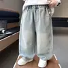 Jeans de Estilo Primavera y Otoño para Niños 2026 Nuevo Estilo Ropa de Otoño Elegante para Niños Pantalones Largos Pantalones de Pierna Recta Sueltos para Bebé Niño Moda