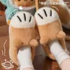 Pantuflas de algodón para niñas, nuevos estilos de otoño/invierno, con lindos diseños de dibujos animados, moños y motivos de perros, con forro de felpa adicional para mayor calidez, adecuadas para estudiantes, y disponibles para venta transfronteriza