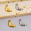 Pingente de Aço Inoxidável 304 Acessórios Croissant Mini Pingente DIY Colar Pulseira Brincos Joias Pingente Estoque Pronto