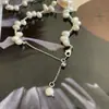 Meiouya yuan criativo elegante pequeno grão de prata intervalo de pérola colar de pérola de água doce joias atacado