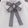 Roupa Camisa Gravata Borboleta Cor Sólida Fita Longa Gravata Broche de Flor Pin de Lapela Terno Feminino Estilo Chanel