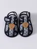 Sandálias de Bebê Verão Sola Macia Sapatos de Criança 0-1 Anos 3-6-9 Meses Bebê Antiderrapante Sola Macia Sapatos de Tecido Bebê Recém-Nascido