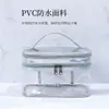 Bolsa de Maquillaje Multifuncional de Doble Capa Láser Celebridad de Internet, Bolsa de Tocador Impermeable Grande de Alta Capacidad para Mujer, Bolsa de Almacenamiento Portátil