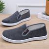Zapatos de Tela Nuevos Old Beijing Primavera 2025 Zapatos para Hombre Terciopelo Enrollado Zapatos Casuales para Hombre Zapatos Negros de Trabajo Transpirables Zapatos de Papá