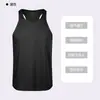 Camiseta sin mangas deportiva de fitness para hombre para el verano, de secado rápido, elástica, adecuada para entrenamiento, gimnasio y correr, con logo, moderna