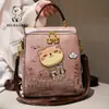 Fábrica de Origen Beibao 2025 Nuevo Lindo Dibujo Animado Moda Bolso de Mano Versátil para Mujer Mochila de Moda