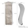 Cuchillo de Fascia de Acero Inoxidable 304 Personalizado por el Fabricante Masajeador Gua Sha Metálico Cuchillo de Relajación Muscular Herramienta Portátil para Hombro y Cuello