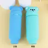 Porta-canetas de Silicone Desenho Animado Estojo Porta-lápis Estilo Fofo Armazenamento Porta-canetas de Alto Valor Estudante Criativo Bolsa de Papelaria Bolsa para Lápis