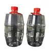 Fornecedor da Fabricante Garrafas de Vinho Transparentes de Plástico para Animais de Estimação 1000ml Barris de Plástico Portáteis Garrafas de Bebida a Granel Garrafas com Barriga Grande Dispensadoras