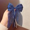 Horquilla con lazo de diamante perlado de estrella nueva transfronteriza para mujer, pinza para la parte superior de la cola de caballo, accesorios de ropa, accesorios de bricolaje