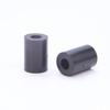 Coluna de isolamento de plástico ABS preto, coluna de isolamento redonda, oca, com furo redondo, espaçador reto 2/3/4/5/6 mm