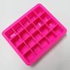 Forma de Gelo de Silicone Amazon Doméstico Grau Alimentício Caixa Suplemento Alimentar para Bebê Molde de Cubos de Gelo 20 Células Congelamento Rápido Molde de Picolé
