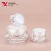 Novo Frasco de Creme Acrílico 5g 10g 15g com Aparência de Diamante Frasco de Creme Facial Garrafa Cosmética Recarregável para Viagem
