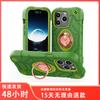 Comercio Exterior Tres en Uno Soporte de Doble Anillo para iPhone15pro Apple 15m Funda de Teléfono de Dibujos Animados de Spider-Man