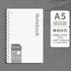 Caderno Simples com Espiral, Alto Valor Estético, Adequado para Estudantes Universitários e Preparação para Exames de Pós-Graduação, Bloco de Notas Pautado, Espessado