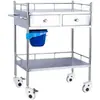 Carrito de Tratamiento de Acero Inoxidable Carrito de Curación Carrito Soporte para Instrumentos Salón de Belleza Quirófano Carrito Médico Carrito Soporte para Instrumentos Médicos