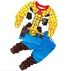 Ropa Nueva para Niños Manga Larga Niño Niño Bebé Dibujos Animados Manga Larga Avión Traje para Casa Pijama k212