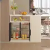 Divisória de Armário Lateral de Sofá para Hall de Entrada, Armário de Vinho para Apartamento Pequeno, Balcão Bar de Grande Capacidade, Aparador de Luxo Leve