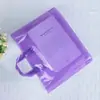 Bolsas de Plástico Lisas para Compras del Fabricante, Bolsas Horizontales para Ropa, Bolsas de Empaque para Compras con Impresión de Logo, Disponibles en Varios Colores