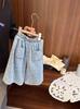Jeans Súper Suaves y Delgados Estampados para Bebé Niña Verano 2025 Nuevos Pantalones Anchos de Nueve Puntos Holgados para Niña