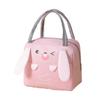 Bolsa térmica de red de Tiktok, bolsa de lona para almuerzo, aislamiento de papel de aluminio, bolso de mano engrosado, impermeable, gran capacidad, bolsa para lonchera, protección
