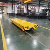 Oficina matéria-prima trilho manuseio carro plano elétrico alça controle remoto trilho duplo carga frente e trás bateria móvel carro de trilho